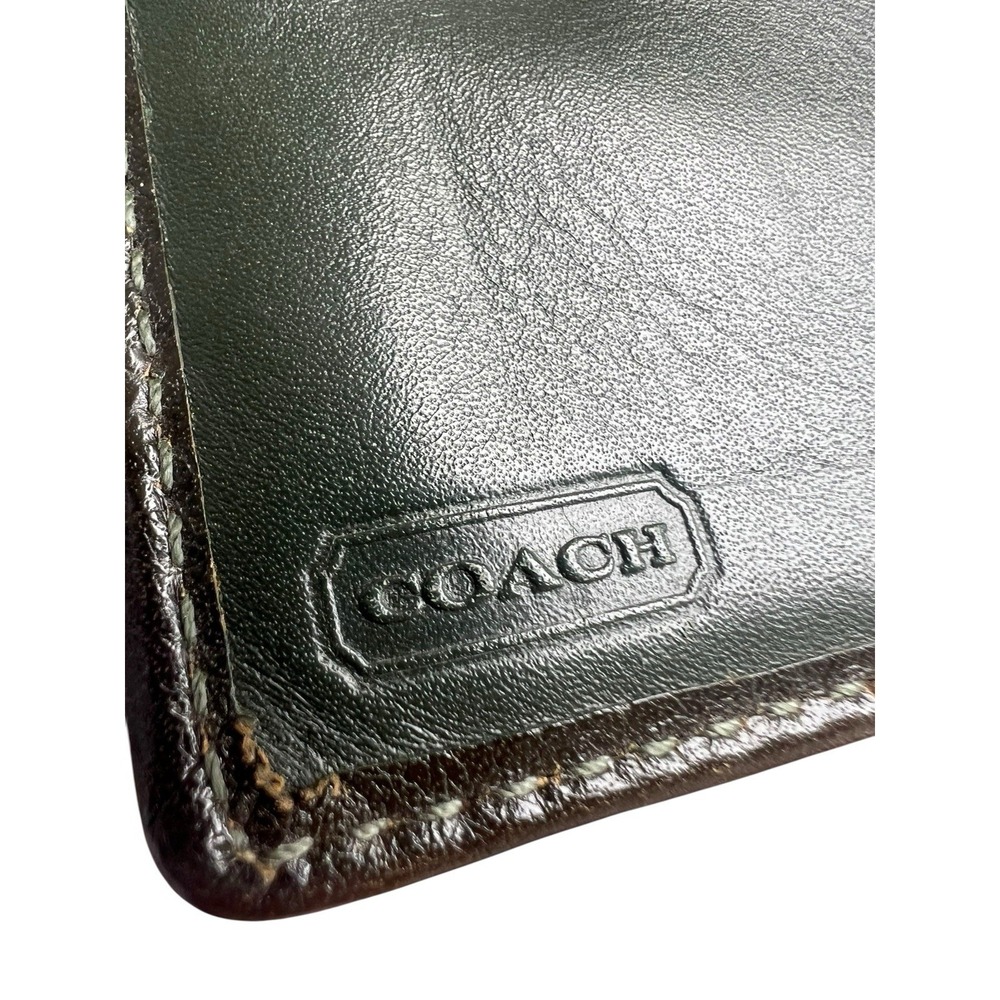 Coach Signature Canvas Turnlock Bi-Fold Wallet Vintag… - Gem